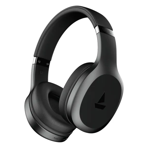 boAt Rockerz 412 Wireless Over-Ear Headphones | 60 Hours Battery | Bold Blue & Active Black | Best Price (Active Black)