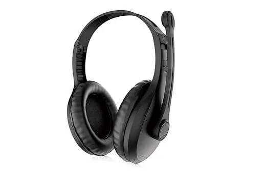 Intex Hero Multimedia Over-Ear Wired Headphones | HD Stereo Sound | Black