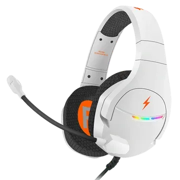 Fire-Boltt Hyper Boltt B-BEE On-Ear Wired Headphones | HD Sound | Black, White & Blue