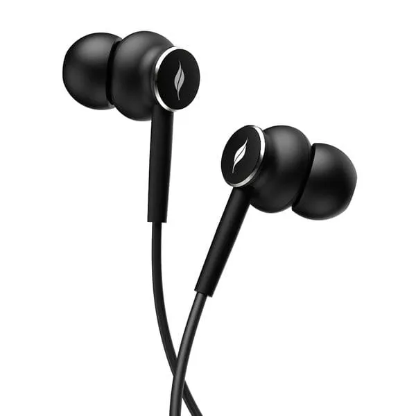 Leaf Dash 2 Wired Earphones | HD Bass Sound | In-Ear Earphones | Black