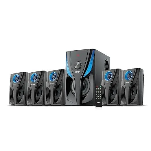 Intex ROAR700 4.1 Wireless Speaker | 80W Deep Bass | Bluetooth | Black