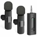 KUNST K35 Wireless Collar Microphone | Dual Receiver | 3.5mm AUX | DSLR & Mobile