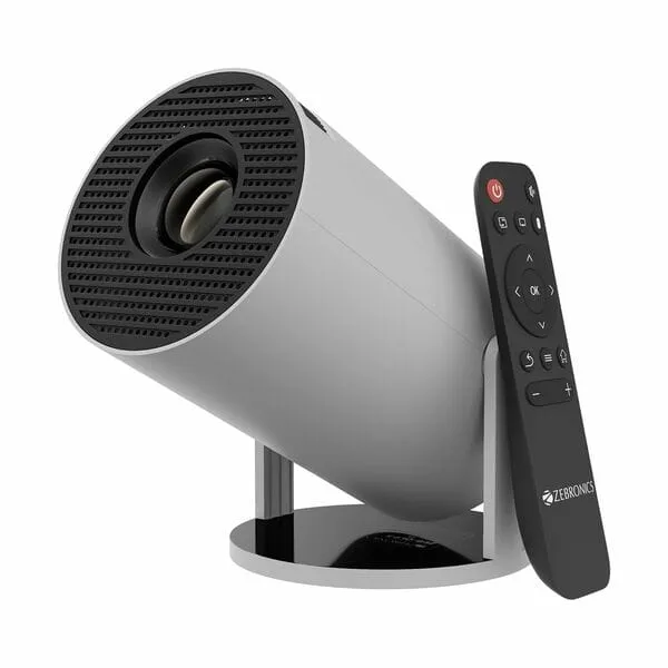 Zebronics PixaPlay® 73 Android Smart Projector, 720p Native, Support 4K, OTT Apps (Netflix, PrimeVideo, Hotstar),130" Screen, WiFi|BT