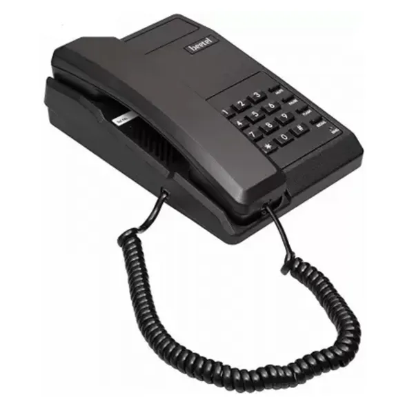 Beetel B11 Corded Landline Phone with Answering Machine (Black)