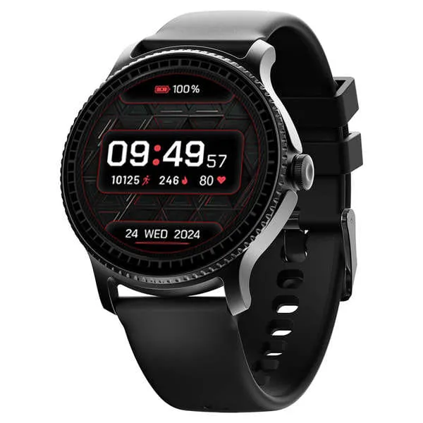 boAt Lunar Discovery Smart Watch 7 days Battery Life Bluetooth Calling (Active Black)
