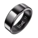 boAt Smart Ring Active Plus Smart Ring with Health Monitoring, Wireless Charging, Stainless Steel Build (Midnight Black) (Size: 11)