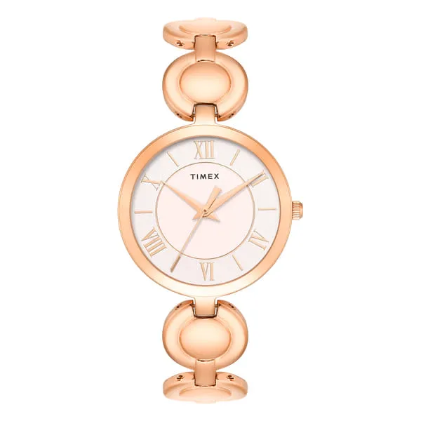 Timex Round 30mm Pink Dial Analog Women Watch - TWTL16401T