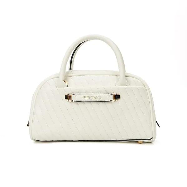 MADY FASHION Women White Satchel