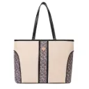 MADY FSHIOIN Black Tote Verona Women’s Premium Canvas & PU Leather Bag